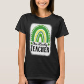 Cute One Lucky Teacher Rainbow St Patrick's Day Bl T-shirt (Voorkant)