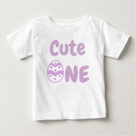 Cute One Paasse 1ste verjaardag Baby T-Shirt