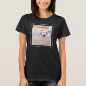 Cute One Photo Pink Puppy Dog T-shirt (Voorkant)
