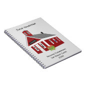 Cute One Room Schoolhouse Spiral Notitieboek (Rechterzijde)