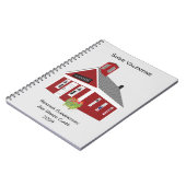 Cute One Room Schoolhouse Spiral Notitieboek (Linkerzijde)