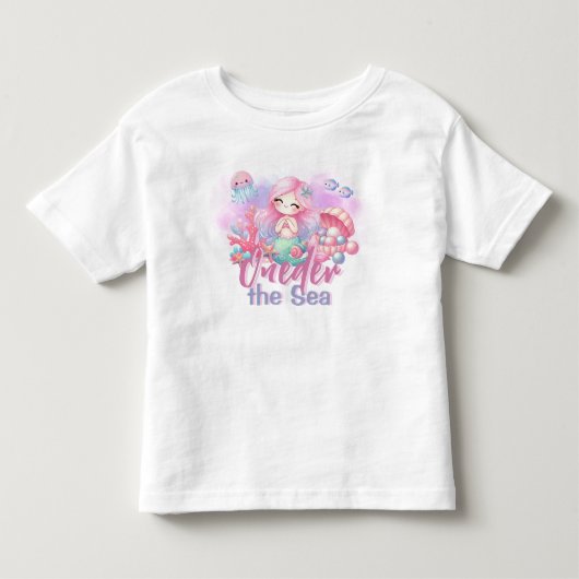 Cute ONEder de Zee Kids Verjaardag T-shirt (Voorkant)