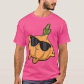 Cute Onion Fruit Relaxing Lazy Onion T-shirt (Voorkant)