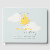 Cute Ons Little Sunshine Blue Boy Baby shower Gastenboek (Voorkant)