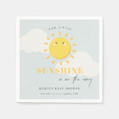 Cute Ons Little Sunshine Blue Boy Baby shower Servet (Voorkant)