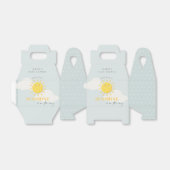Cute Ons Little Sunshine Boy Blue Baby shower Bedankdoosjes (Uitgevouwen)