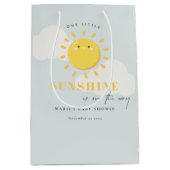 Cute Ons Little Sunshine Boy Blue Baby shower Medium Cadeauzakje (Voorkant)
