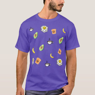 Cute ontbijtpatroon avocado Classic TShirt