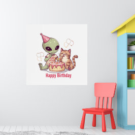 Cute Ontwerp voor Buitenlands Verjaardagsfeestje Poster