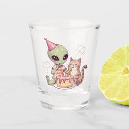 Cute Ontwerp voor Buitenlands Verjaardagsfeestje Shot Glas