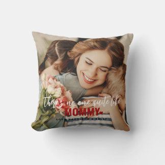 Cute op maat gemaakte foto-kerstcadeau MOEDER Cade Kussen