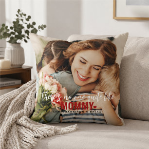 Cute op maat gemaakte foto-kerstcadeau MOEDER Cade Kussen