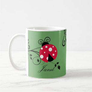 Cute op maat gemaakte lieveheersbeestje mok lieveh