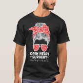 Cute Open Heart Surgery Survivor Open Heart Surroo T-shirt (Voorkant)