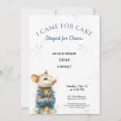 Cute Opossum Birthday Invitation for Kids Save The Date (Voorkant)