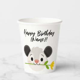 Cute Opossum Birthday Papieren Bekers