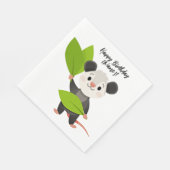 Cute Opossum Green Leaves & Happy Birthday Servet (Hoek)