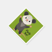 Cute Opossum “Party Time” Servet (Hoek)