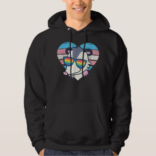Cute Opossum Pride Trans Flag Rainbow Sunbril L Hoodie