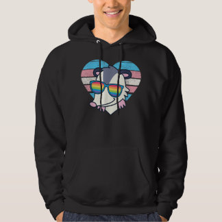 Cute Opossum Pride Trans Flag Rainbow Sunbril L Hoodie