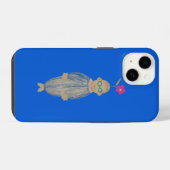 Cute optimistic flower iPhone hoesje (Achterkant horizontaal)