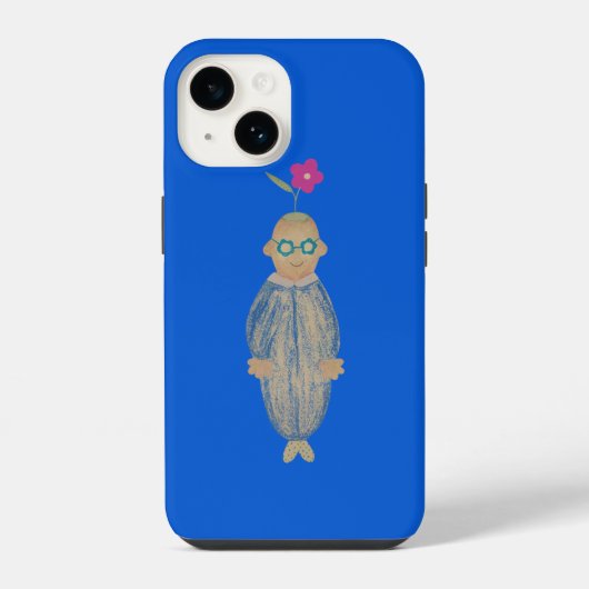 Cute optimistic flower iPhone hoesje (Achterkant)