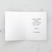 Cute Orange Cat Do Not Open Until Christmas Card Feestdagen Kaart (Binnen)