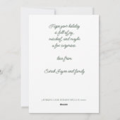 Cute Orange Cat Do Not Open Until Christmas Feestdagenkaart (Achterkant)