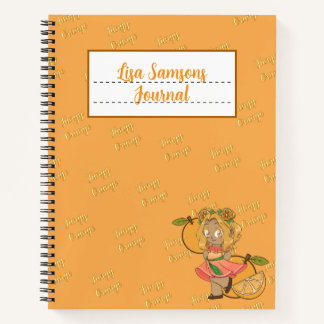 Cute Orange Chibi Journal Notitieboek