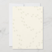 Cute Orange Dinosaur T-Rex Birthday Invite Kaart (Achterkant)