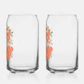 Cute Orange Hippie Typography Blikvorm Glas (Links)