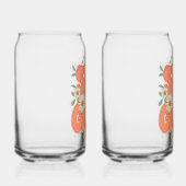 Cute Orange Hippie Typography Blikvorm Glas (Rechts)