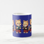 Cute Orange Kitties Reading Burns Night Poetry Koffiemok (Center)