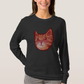 Cute orange kitty cat t-shirt (Voorkant)