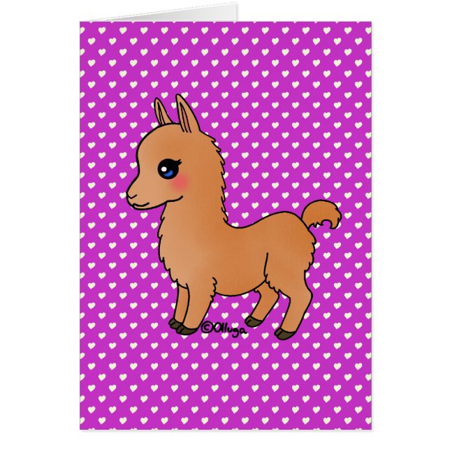 Cute Orange Llama (Voorkant)
