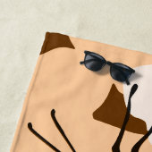 Cute Orange Mevrouw Naam Monarch Vlinder Strand Ha Strandlaken (In situ)