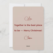 Cute Orange Tabby Kitten Personalized Christmas Feestdagenkaart (Achterkant)