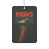 Cute Orange Tabby vs Human Foot Luchtverfrisser (Voorkant)