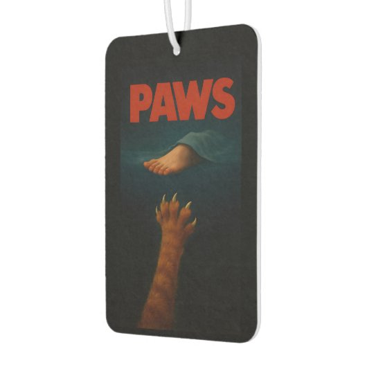 Cute Orange Tabby vs Human Foot Luchtverfrisser (Links)