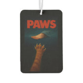 Cute Orange Tabby vs Human Foot Luchtverfrisser (Achterkant)