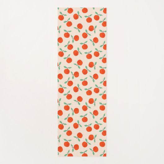 Cute oranges sweet fruit pattern  yogamat (Voorkant)