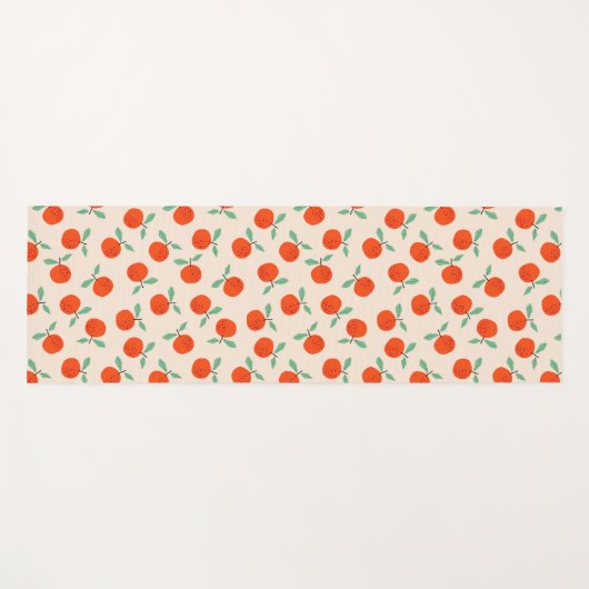 Cute oranges sweet fruit pattern yogamat (Voorkant (horizontaal))