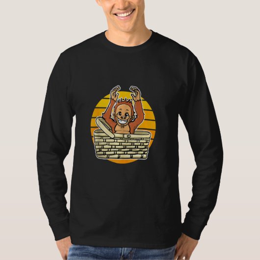 Cute Orangutan Pajamas T-shirt (Voorkant)