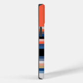 Cute oranje blauwe strepen Case-Mate iPhone case (Achterkant / Rechts)