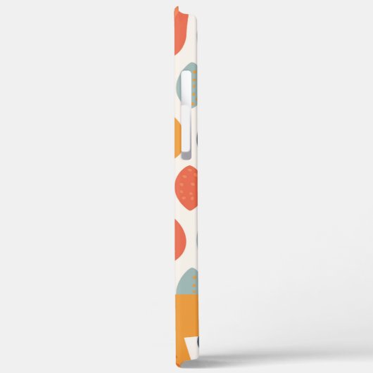 Cute Oranje Blue Custom Leafy Botanical Pattern Case-Mate iPhone Case (Achterkant / Links)