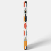 Cute Oranje Blue Custom Leafy Botanical Pattern iPhone Hoesje (Linkerkant)