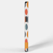 Cute Oranje Blue Custom Leafy Botanical Pattern iPhone Hoesje (Rechterkant)