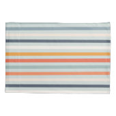 Cute Oranje Blue Spring Rainbow Clouds Pattern Kussensloop (Achterkant)