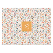 Cute Oranje Blue Spring Rainbow Clouds Pattern Tafelkleed (Voorkant (Horizontaal))