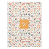 Cute Oranje Blue Spring Rainbow Clouds Pattern Tafelkleed (Voorkant)